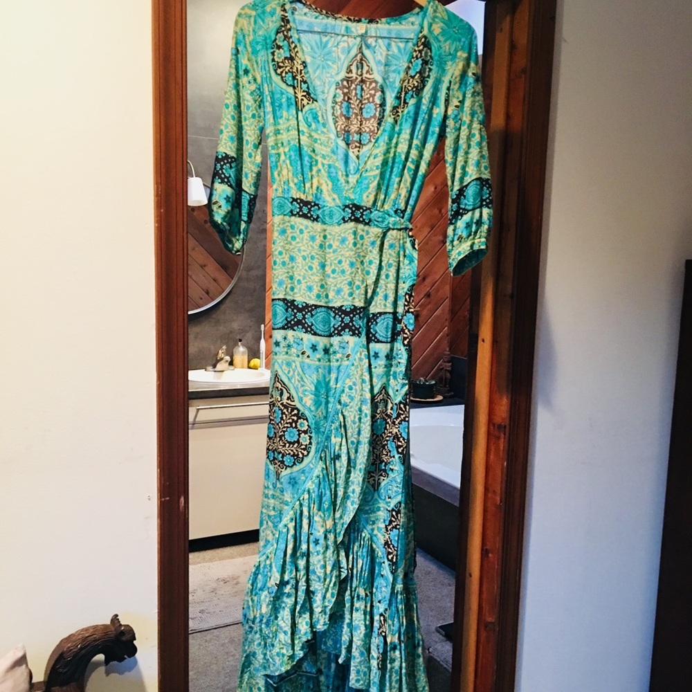 Spell Aloha Fox Wrap Dress